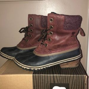 Sorel Slimpack II Lace Redwood Duck Boot/Rain Boot